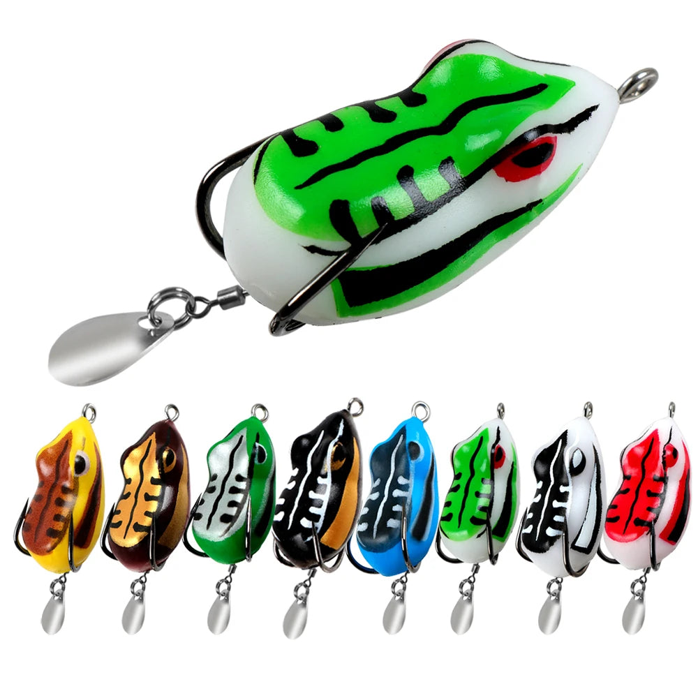 Soft Frog Fishing Lure 4cm 5.5g – Mini Double Hook Topwater