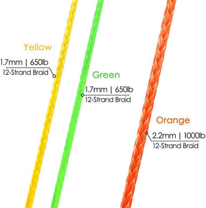 White Smoke 2.0mm Polyurethane Coated UHMWPE Braided Speargun Reel Line – High Strength Heat Treated Spearfishing Rope INDIAN SLINGSHOT