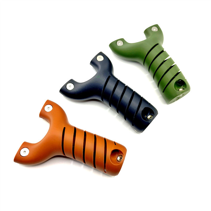 White Smoke Spiral-Fork PETG Slingshot with Storage Handle & Easy Band Installation GZK