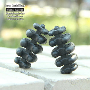 Light Gray SPG Split Limb Bow Stabilizer | Rubber Vibration Dampener (2pcs) SPG