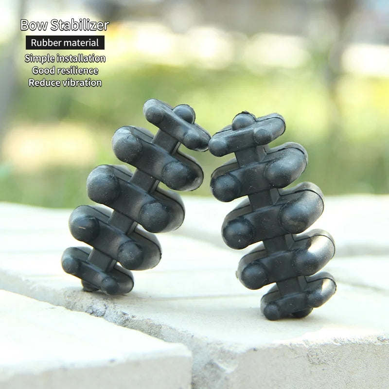 Light Gray SPG Split Limb Bow Stabilizer | Rubber Vibration Dampener (2pcs) SPG