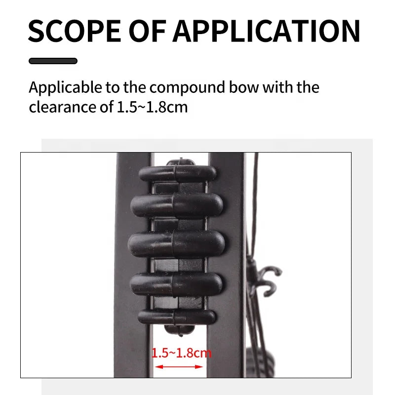 Dark Slate Gray SPG Split Limb Bow Stabilizer | Rubber Vibration Dampener (2pcs) SPG