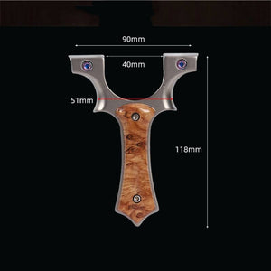 Black 304 Marble Patch Stainless Steel High Quality Slingshot MARKSMAN