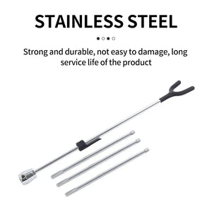 Black SPG Stainless Steel Adjustable Recurve Bow Stand – Foldable Archery Ground Holder SPG