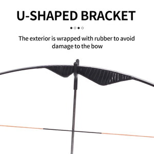 Light Gray SPG Stainless Steel Adjustable Recurve Bow Stand – Foldable Archery Ground Holder SPG