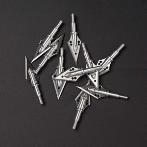 Dark Slate Gray Stainless Steel Broadhead Arrow Tips – Precision Archery Arrowheads for Recurve, Compound & Crossbow INDIAN SLINGSHOT