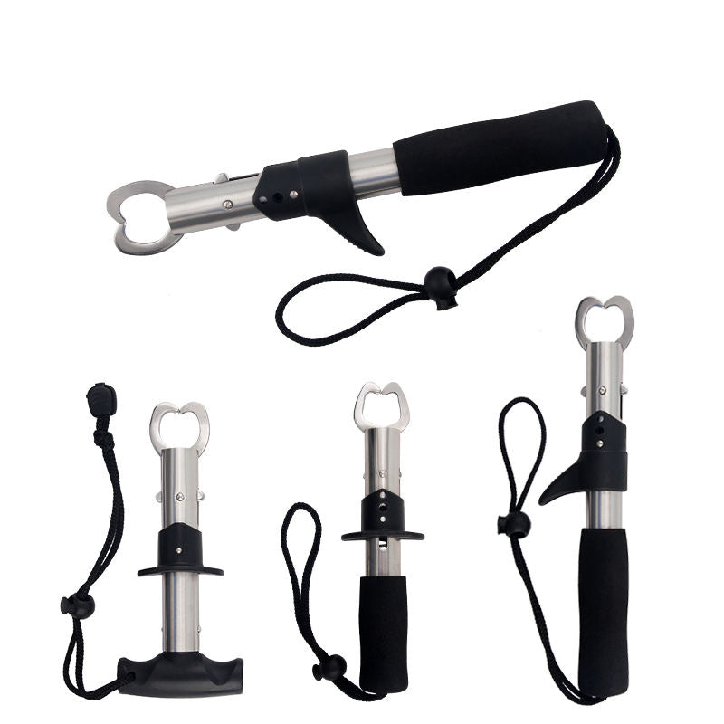 Portable Stainless Steel Fish Grip Tool | Fish Control Device with Non-Slip Handle & Lanyard