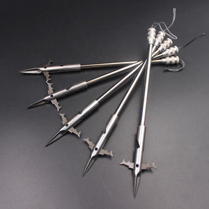 Dim Gray Willow Leaf Shark Stainless Steel Fishing Dart MARKSMAN