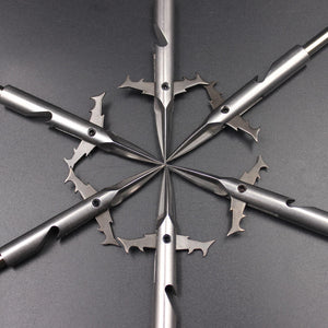 Dim Gray Willow Leaf Shark Stainless Steel Fishing Dart MARKSMAN