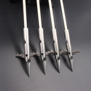 Dim Gray Willow Leaf Shark Stainless Steel Fishing Dart MARKSMAN