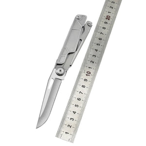 White Smoke Stainless Steel Folding Multitool ā Aluminum Handle Pocket Tool MARKSMAN