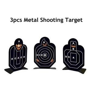 White Smoke 3pcs Stainless Steel Standing Target – Shooting Practice Accessory INDIAN SLINGSHOT