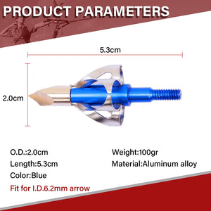 Brown SPG Stainless Steel Broadhead 100/120/150 Grain Arrow Tip SPG