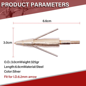 Sienna SPG Stainless Steel Broadhead 100/120/150 Grain Arrow Tip SPG