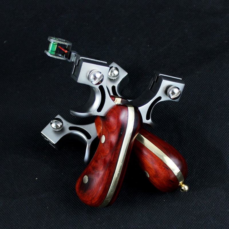 Black Genuine Copper Stainless Steel Catapult Without Binding and Quick Pressing Steel Slingshot INDIAN SLINGSHOT