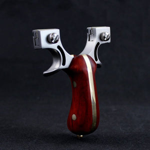 Black Genuine Copper Stainless Steel Catapult Without Binding and Quick Pressing Steel Slingshot INDIAN SLINGSHOT