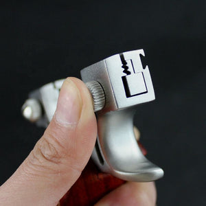 Dark Gray Genuine Copper Stainless Steel Catapult Without Binding and Quick Pressing Steel Slingshot INDIAN SLINGSHOT