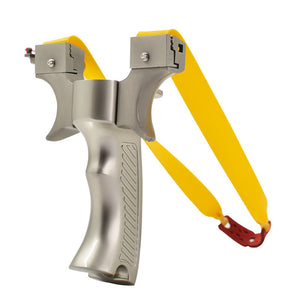 Rosy Brown Iron Hornet Alloy Aluminum Slingshot – Durable Precision Catapult for Target Practice & Outdoor Games INDIAN SLINGSHOT