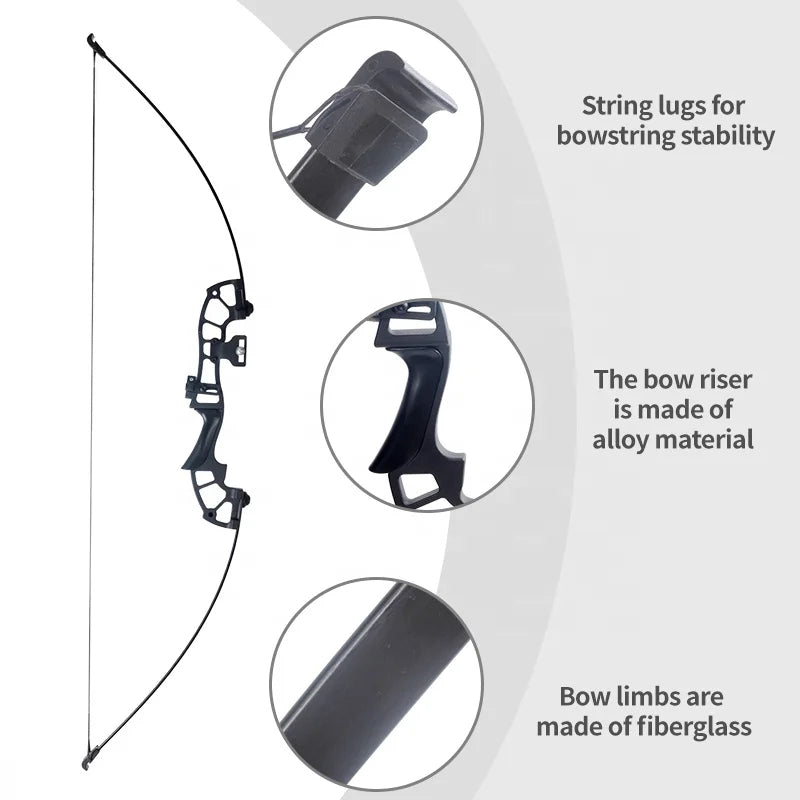Lavender SPG Straight Bow 130cm 40lbs – Complete Archery Set SPG