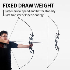 White Smoke SPG Straight Bow 130cm 40lbs – Complete Archery Set SPG