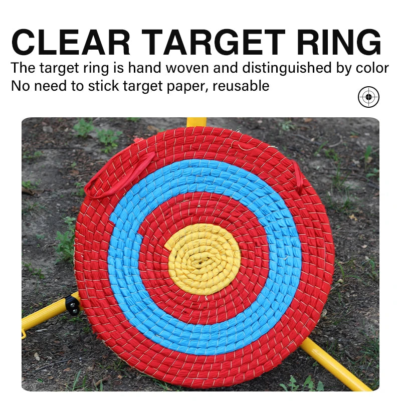 Tomato SPG Straw Archery Target | 50cm Handwoven Bullseye Board SPG