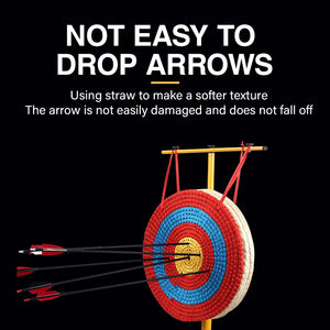 Chocolate SPG Straw Archery Target | 50cm Handwoven Bullseye Board SPG