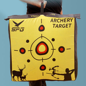 Sandy Brown SPG Polymer Synthetic Fiber Archery Shooting Target Sports Compound Bow Square Shooting Recyclable Arrow Targets Bag Equipment INDIAN SLINGSHOT