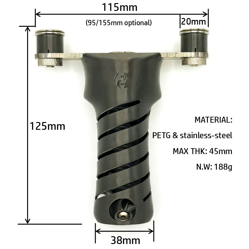White Smoke TAIJI Fork with Built-In Magazine for Outdoor Recreation MARKSMAN