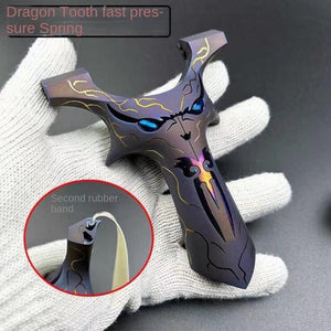Dark Slate Gray TC21 Dragon Tooth Fast Pressure Alloy Slingshot MARKSMAN