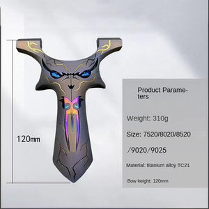 Light Gray TC21 Dragon Tooth Fast Pressure Alloy Slingshot MARKSMAN