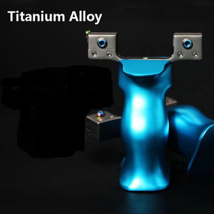 Black TC21 Hand Grip Titanium Slingshot | Olympic slingshot Amazed Accuracy Slingshot MARKSMAN