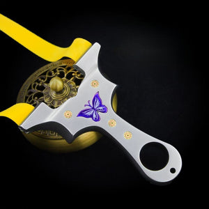 Black TC4 Titanium Alloy Dragon Tooth Butterfly Slingshot INDIAN SLINGSHOT