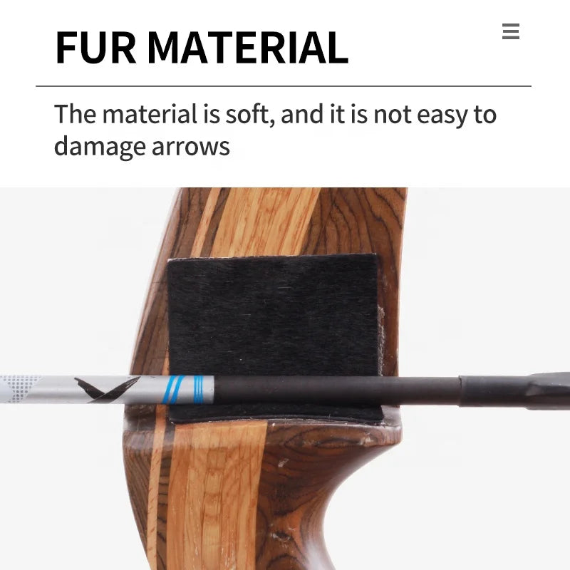 White Smoke SPG TNP JT906 Calf Leather Arrow Rest | Soft Recurve Pad SPG