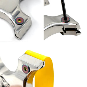 Light Gray TN Tiger Head 304 Stainless Steel Slingshot INDIAN SLINGSHOT