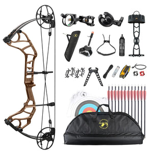 White Smoke TOPOINT Acuity 28 Compound Bow Package – CNC Aluminum Riser with Accessories Topoint