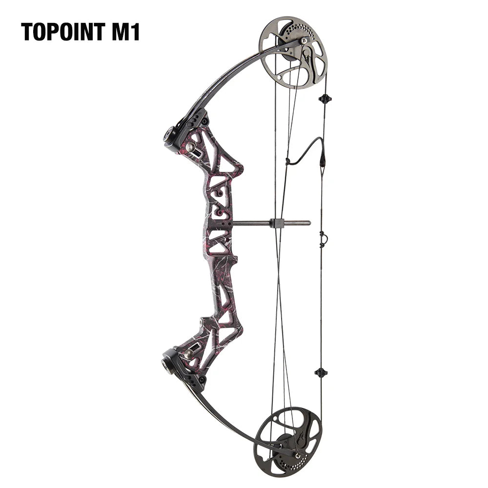 White Smoke TOPOINT M1 Compound Bow – Adjustable CNC Aluminum Riser Topoint