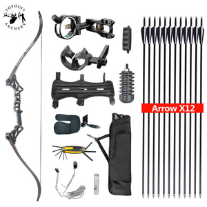 White Smoke TOPOINT R3 Recurve Bow Package with Archery Accessories Topoint