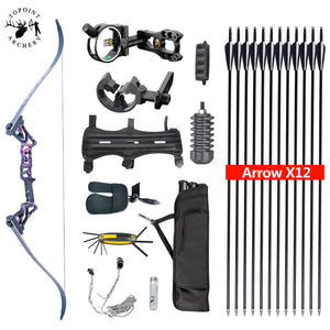 White Smoke TOPOINT R3 Recurve Bow Package with Archery Accessories Topoint