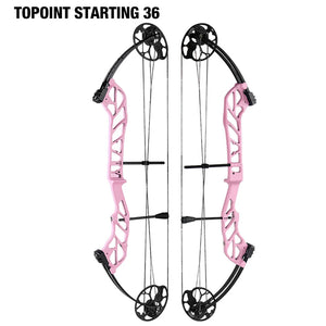 White Smoke TOPOINT Starting 36 Compound Bow – Adjustable CNC Aluminum Topoint
