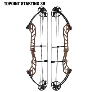 White Smoke TOPOINT Starting 36 Compound Bow – Adjustable CNC Aluminum Topoint
