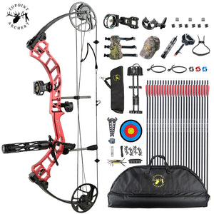 White Smoke TOPOINT Trigon Compound Bow and Arrow Package Topoint