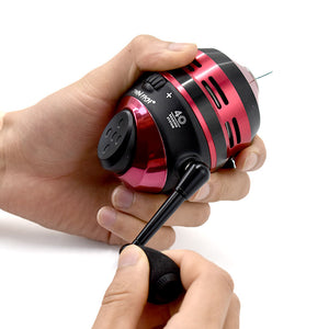 Rosy Brown Twin Fish New TR25 Aluminum Metal Cover Fishing Reel TWIN FISH