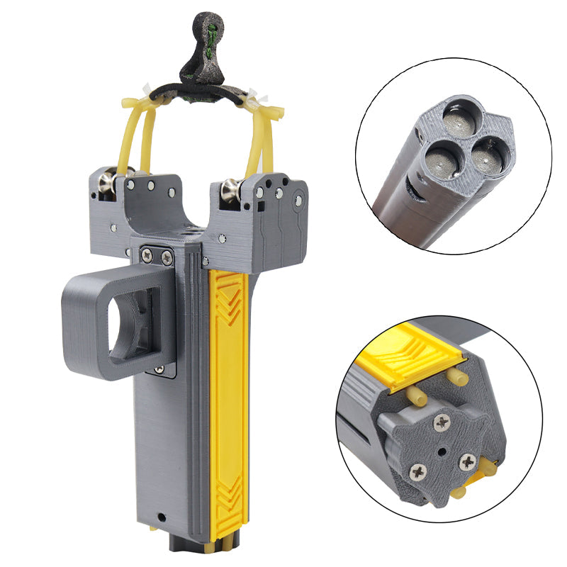 White Smoke TRIMAG X3 Repeating Slingshot MARKSMAN