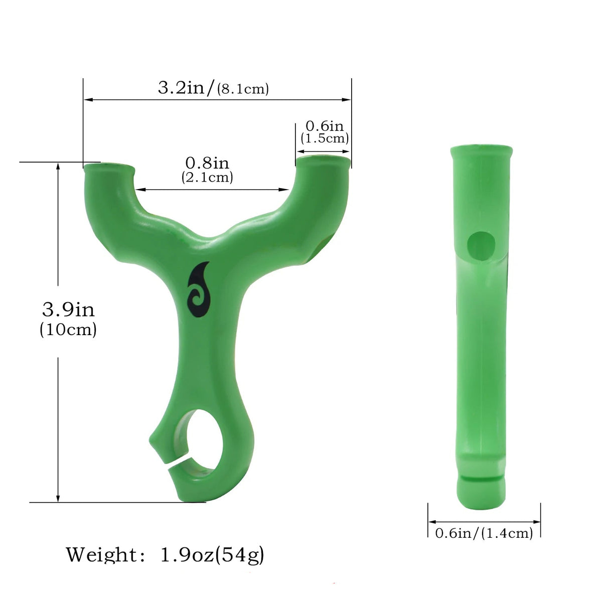 White Smoke TRITONE Resin Slingshot MARKSMAN