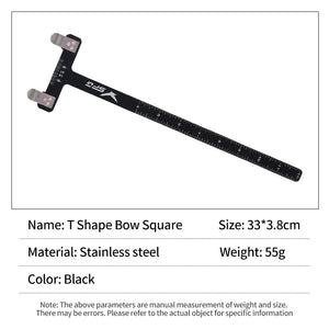 Light Gray SPG T Shape Bow Square – Stainless Steel Archery Tuning Tool SPG