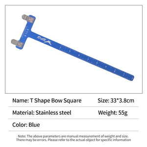Lavender SPG T Shape Bow Square – Stainless Steel Archery Tuning Tool SPG