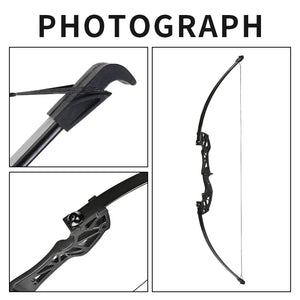 Dark Slate Gray SPG YS-ZLG 54” Takedown Straight Bow | Magnesium Alloy Recurve Bow SPG