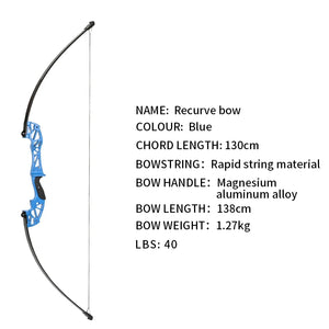 White Smoke SPG YS-ZLG 54” Takedown Straight Bow | Magnesium Alloy Recurve Bow SPG