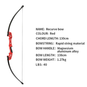 Pink SPG YS-ZLG 54” Takedown Straight Bow | Magnesium Alloy Recurve Bow SPG