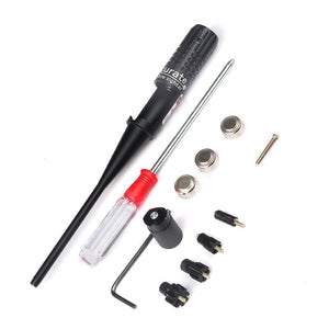 Light Gray Red Laser Bore Sighter Kit Infrared Calibrator - Zeroing Target Setting Kit MARKSMAN